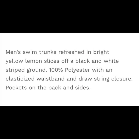 Ingear Lemon print Swim Trunks - Picture 9 of 10